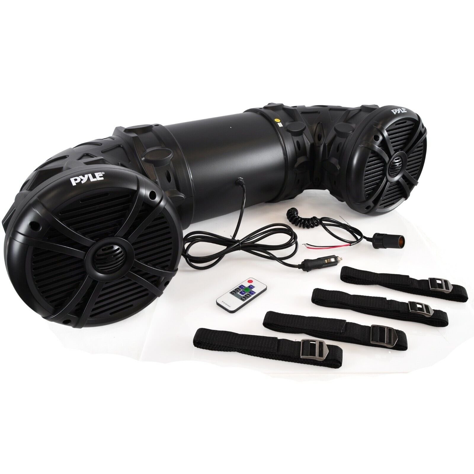 Pyle 1000 Watt Marine Bluetooth Amplifed Waterproof 8" Inch Speakers PLATV85BT