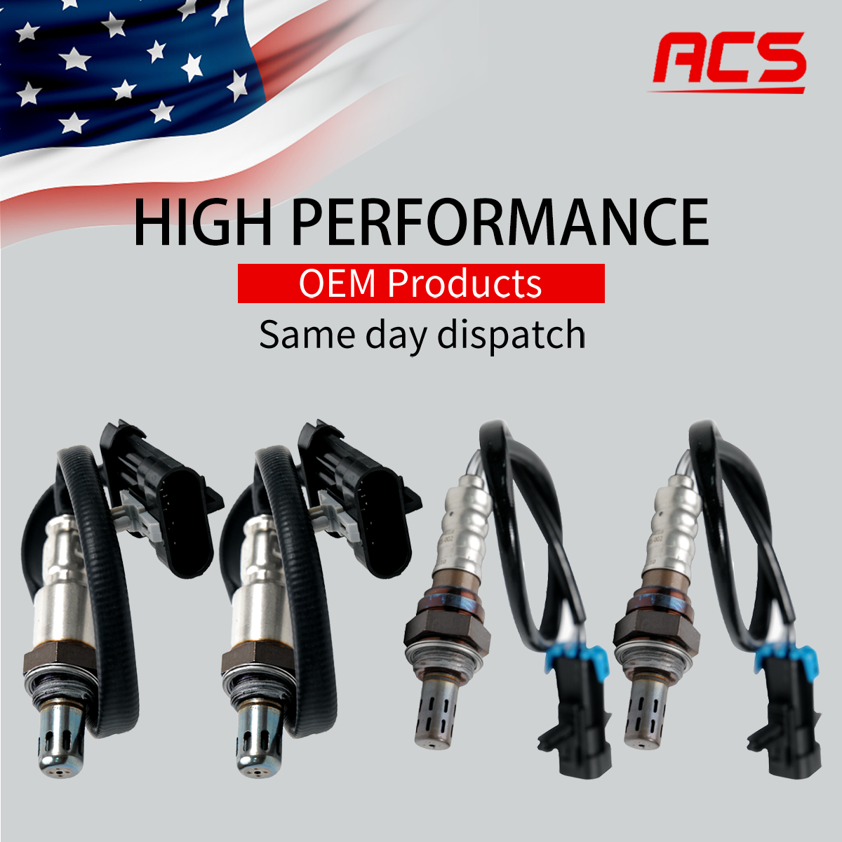 4X Up+Downstream Oxygen O2 Sensor OEM For Chevy Silverado GMC 234-4018 234-4012