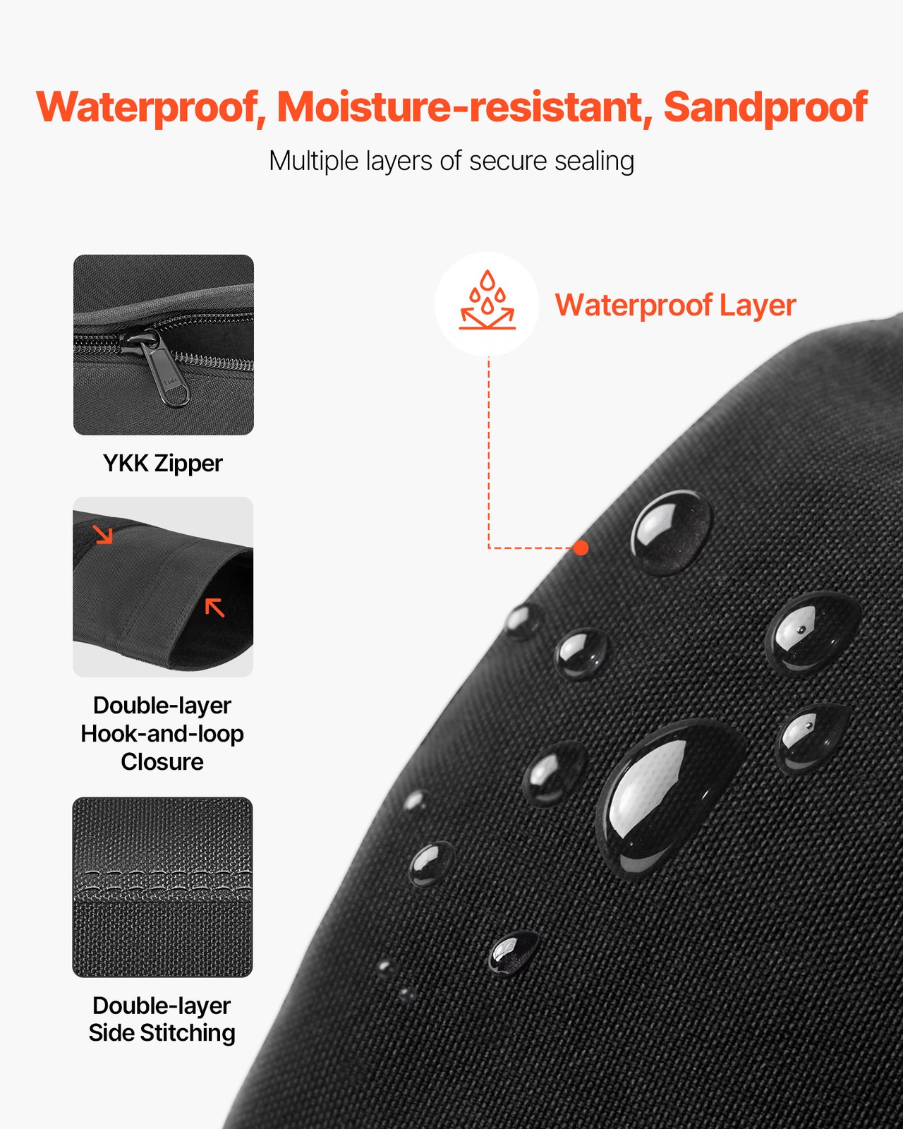 VEVOR Workout Sandbag Heavy Duty Fitness Bag for Weight Training 50-125lbs