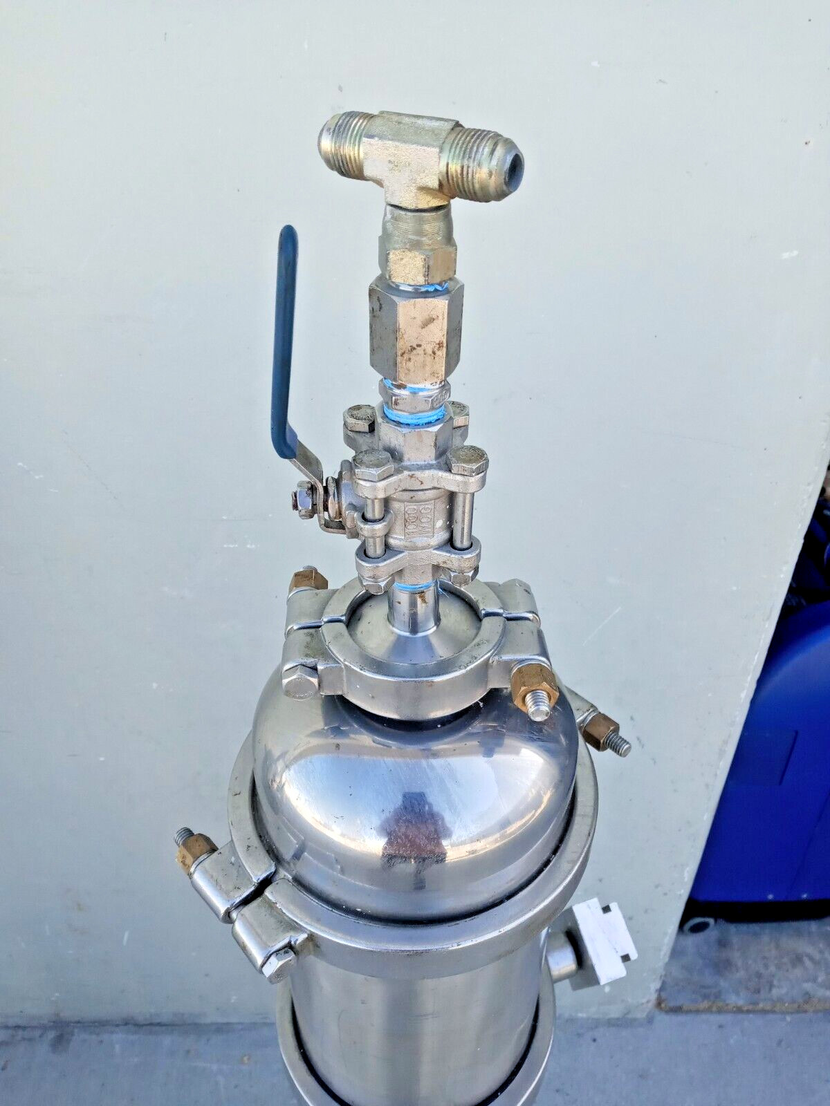 Xtractor Depot SS304 Stainless Steel 36" Spool Round Tri-Clamp Oil Extractor Tub