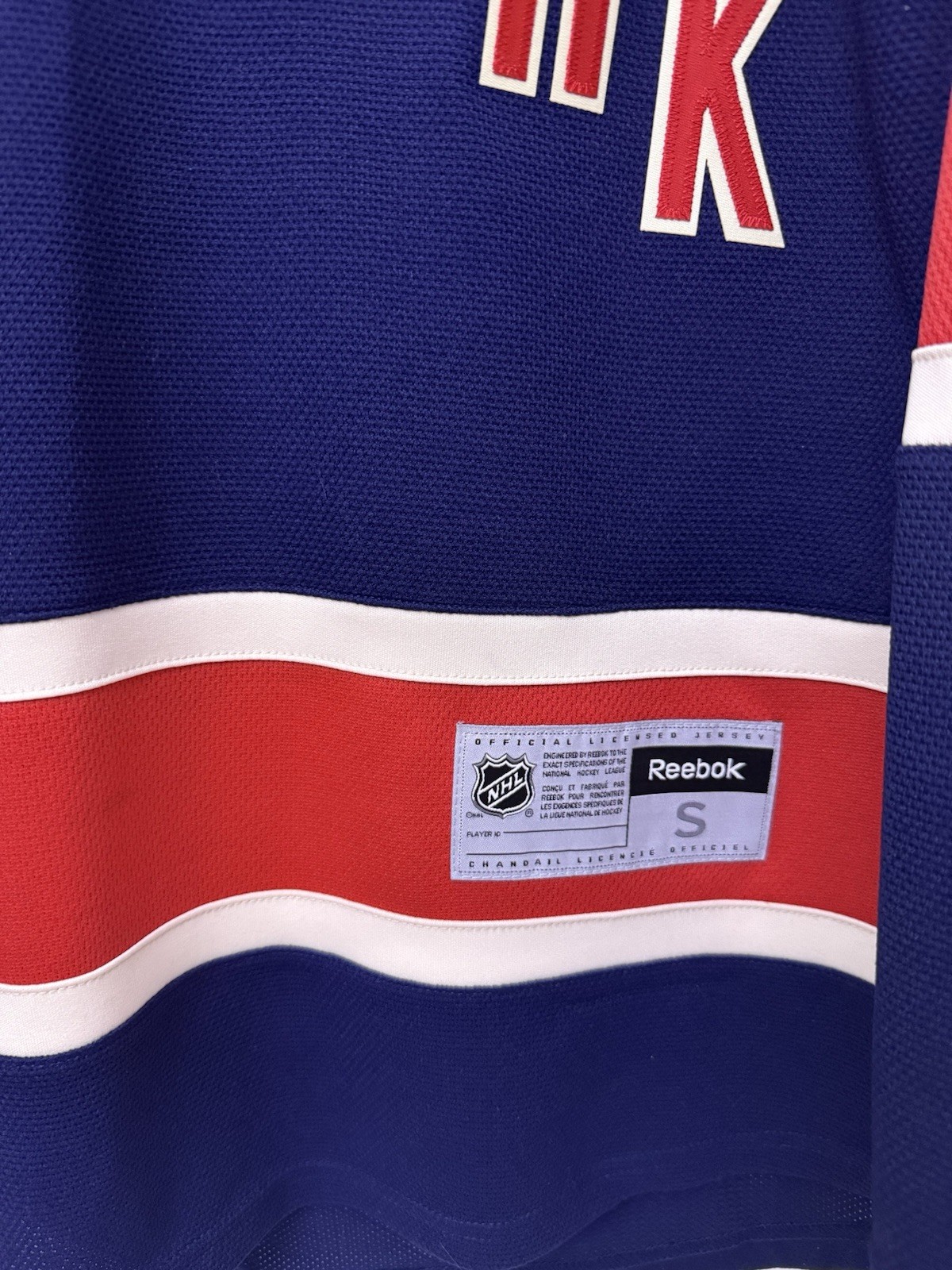 Reebok New York Rangers #30 Henrik Lundqvist Hockey Jersey Men’s Size Small