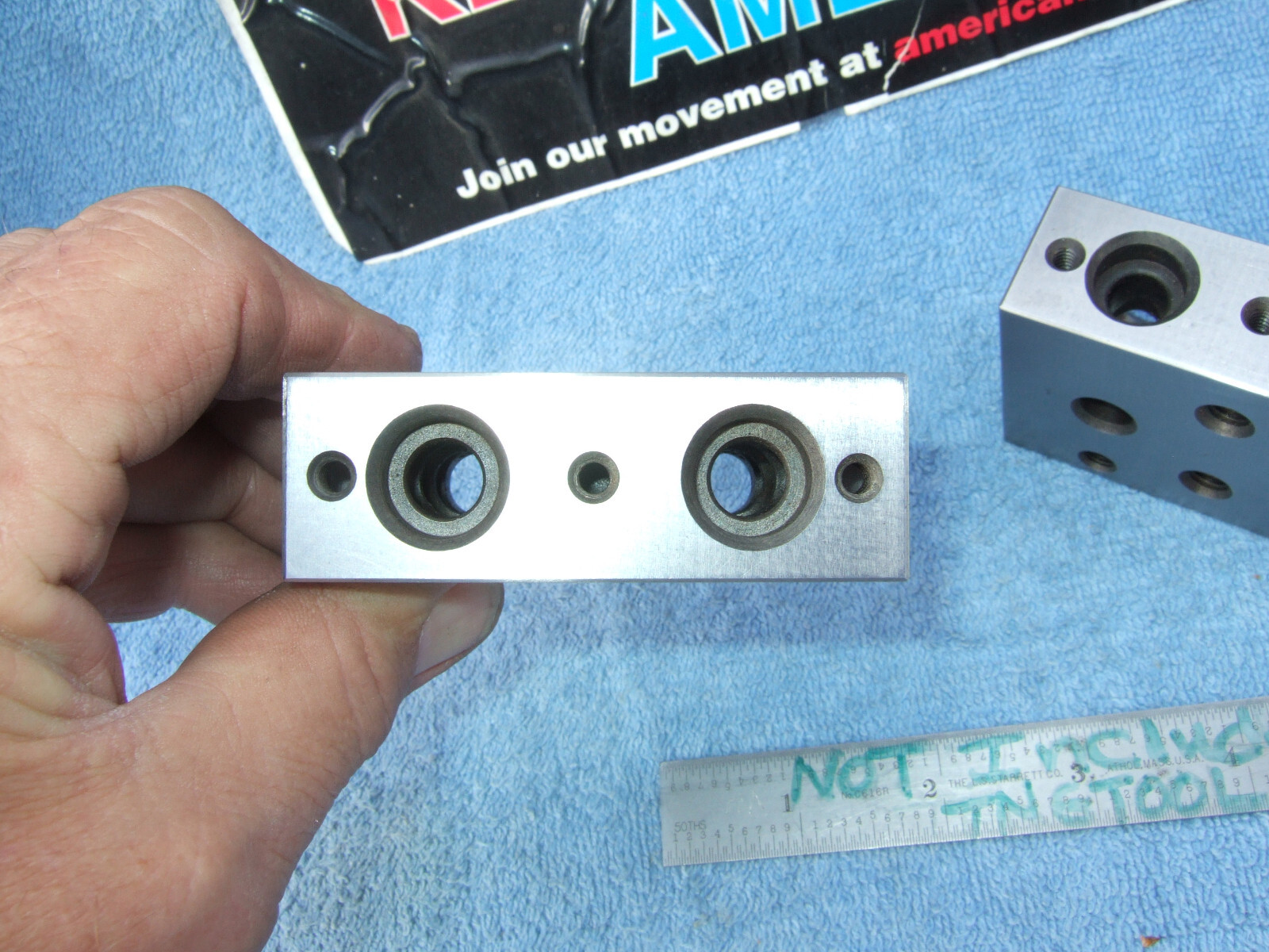 1-2-3 BLOCKS PARALLELS XLNT TOOLMAKER MACHINIST INSPECTION GRIND MILL tapped JE