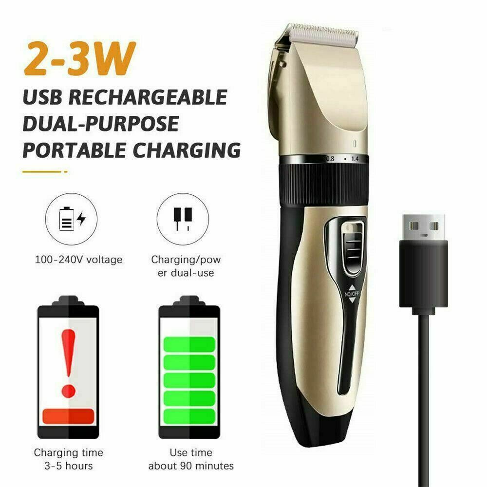 Professional Hair Clippers Trimmer Mens Barber Hair Cutting kit Machine Cordless