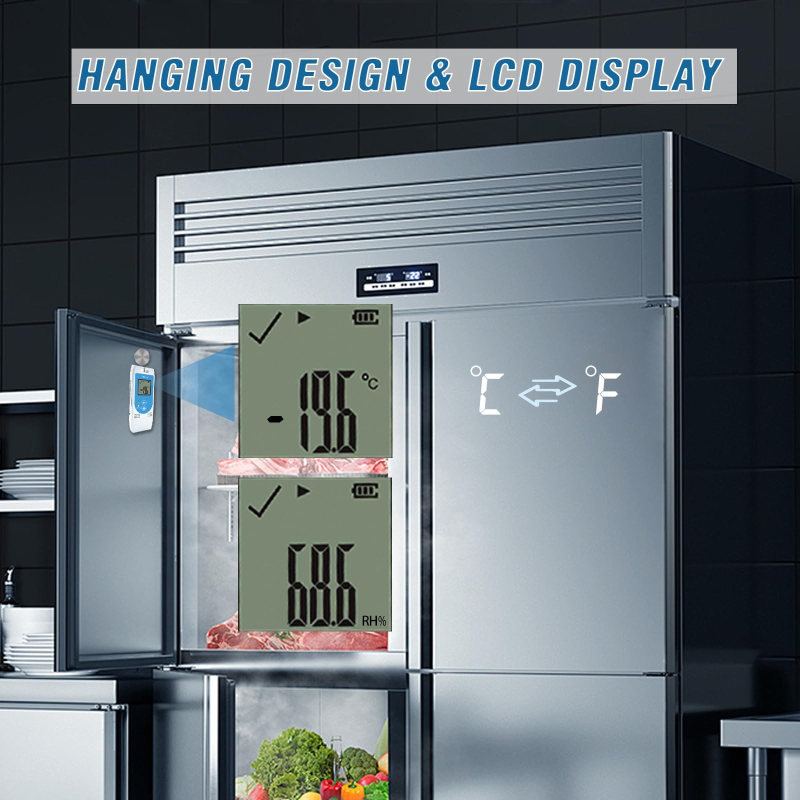 Reusable Temperature and Humidity Data Logger USB,Temp Recorder Humidity Logg...