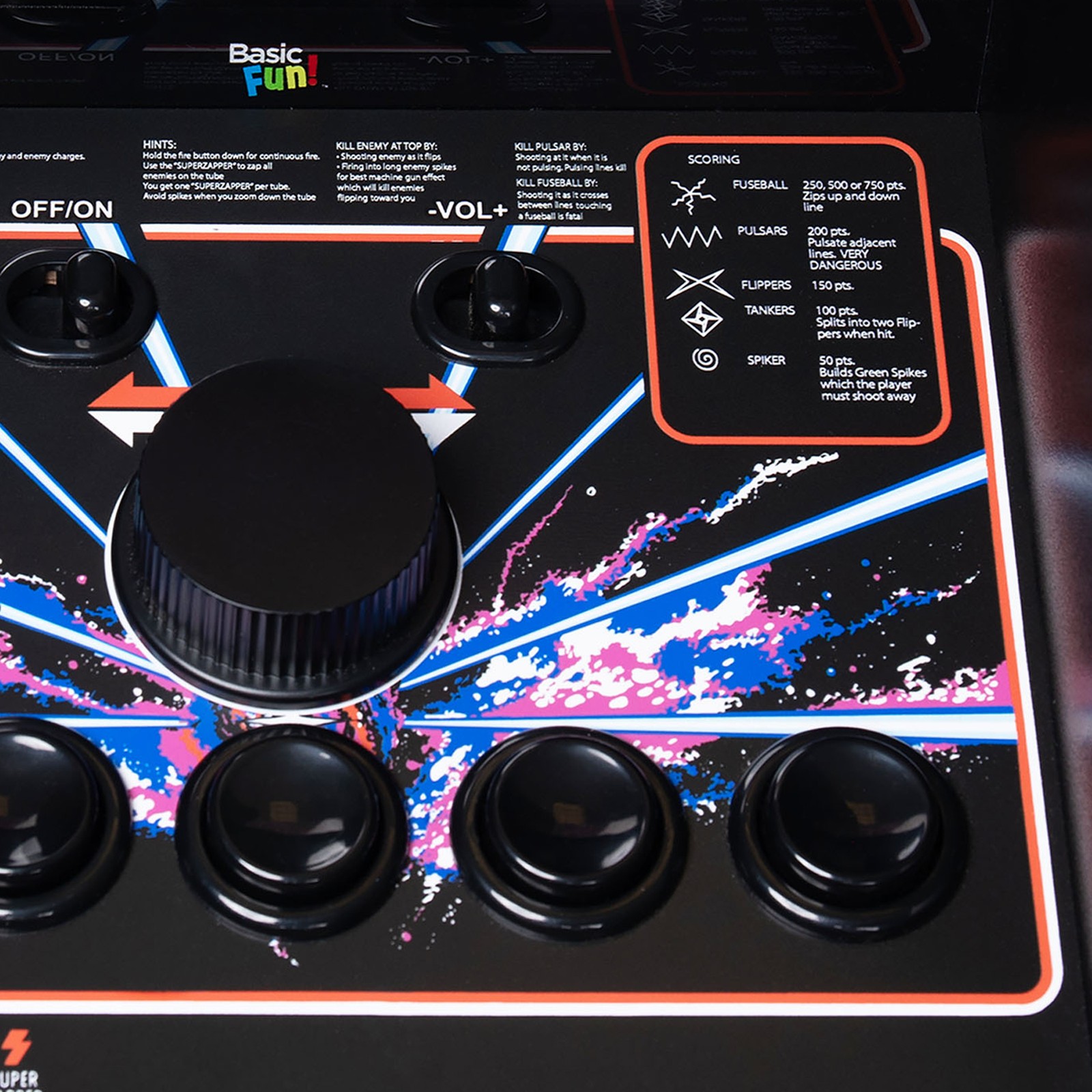 Arcade Classics Atari Tempest Counter Series Arcade Game with 8 Inch Screen