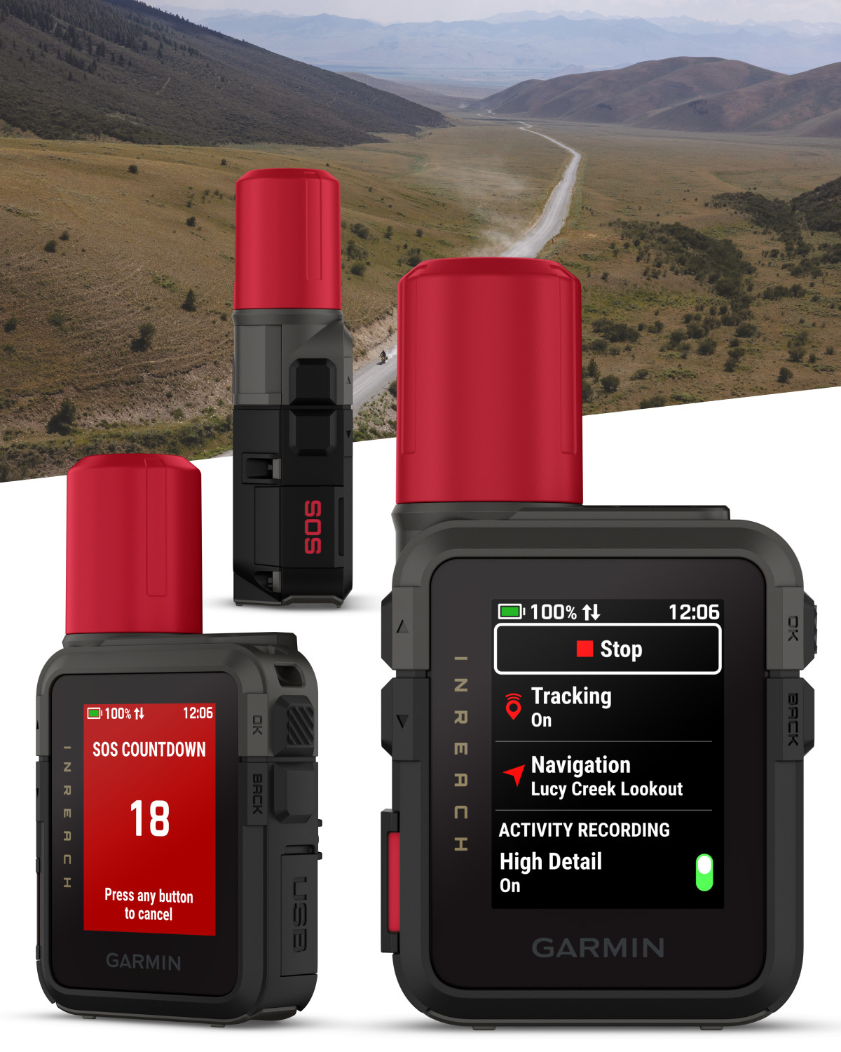 Garmin inReach Mini 3 Plus Compact SOS Satellite Communicator w/ Touchscreen