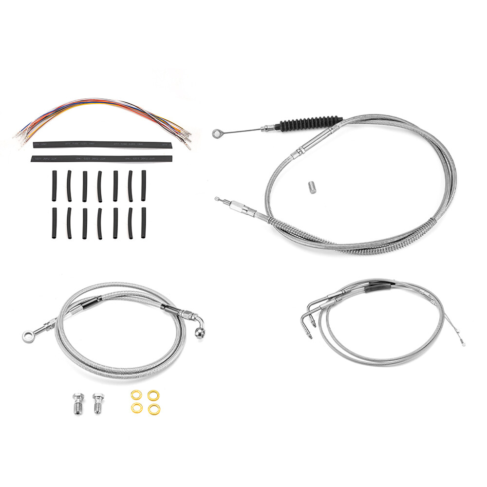 12" 14" Bar Clutch/Brake/Throttle/CAN-Bus Cable for Harley Softail 00-06 Non-ABS