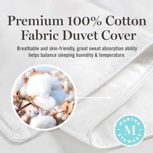 White Goose Size Feathers Down Fiber Comforter, Ultra King White/Extra Warmth