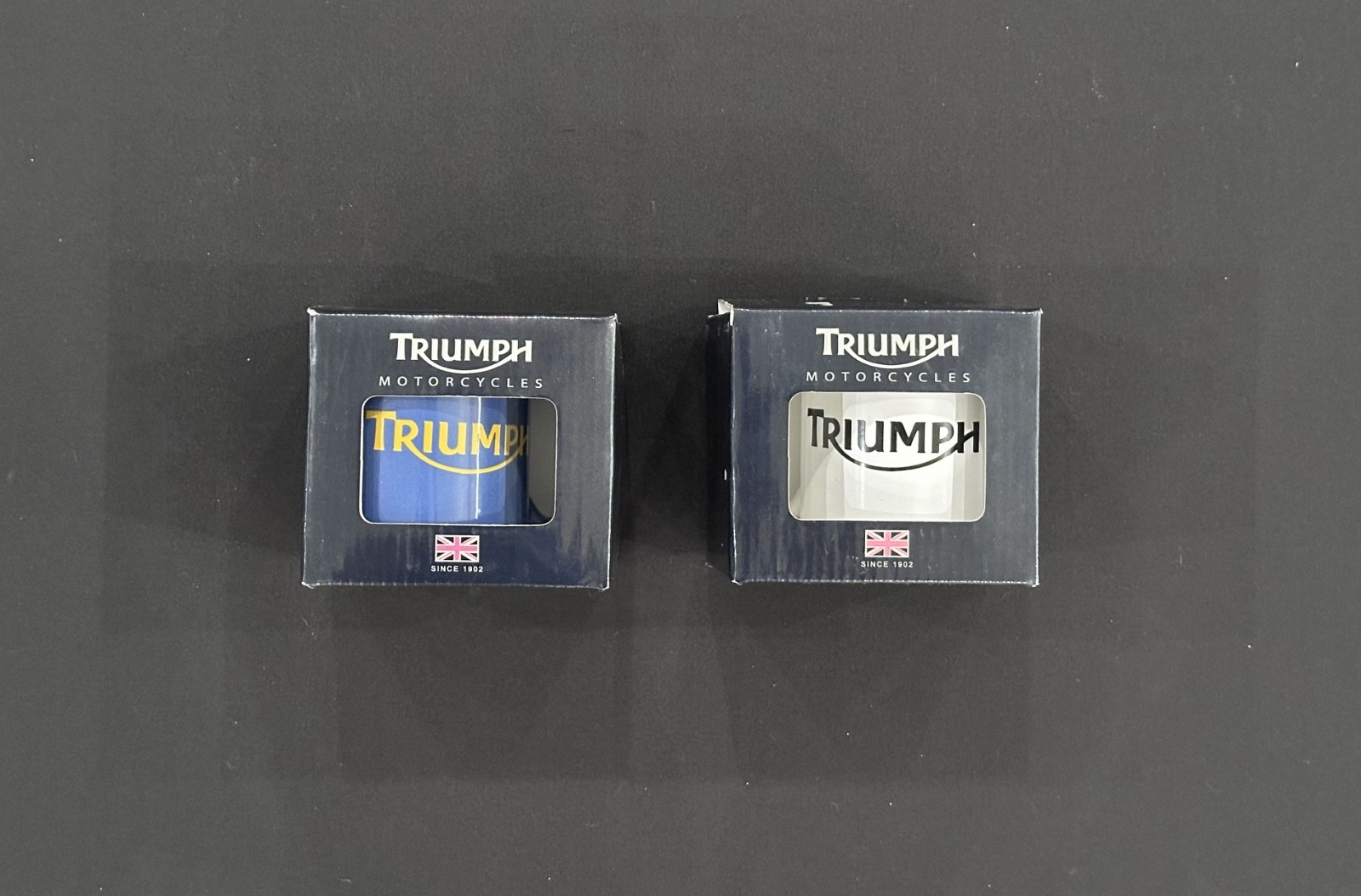 Lot of 2 Triumph Motorcycle Coffee Cups (NIB)