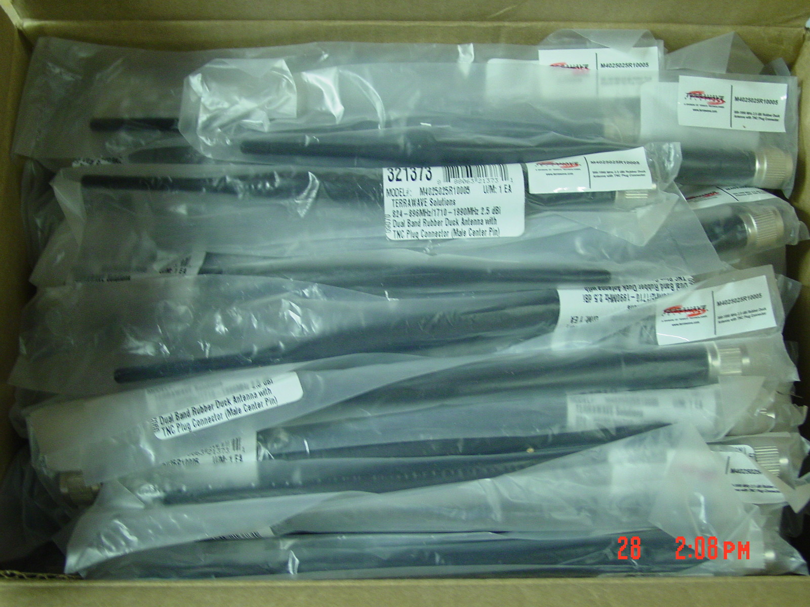 Terrawave Solutions Dual Band Rubber Duck Antenna 824-896mhz / 1710-1990mhz