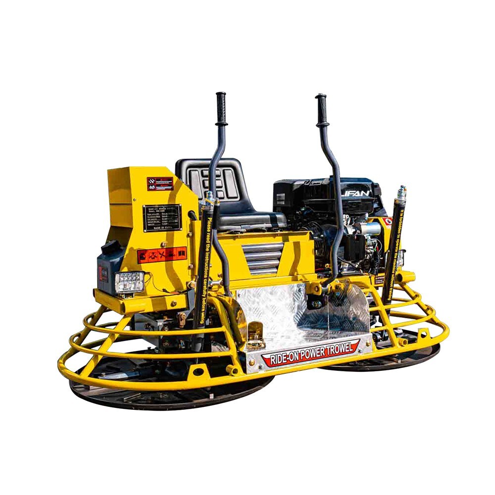 Free Ship Concrete Ride-on Power Trowel Factory Warehouse Floor Finisher 2 Pans