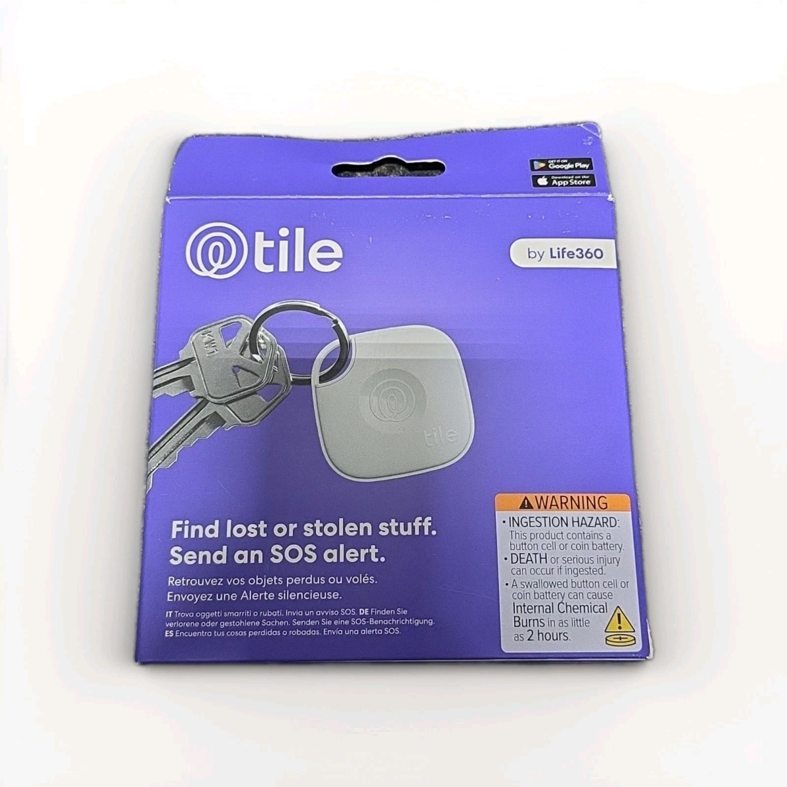 Tile by Life360 Mate - Bluetooth Tracker, Keys Finder and Item Locator for Keys