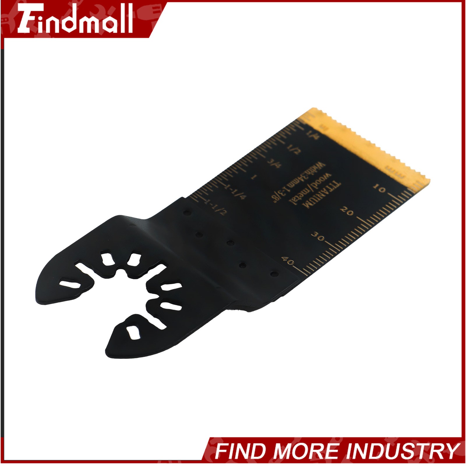 Findmall 20 PCS Titanium Oscillating Multi Tool Blades Kit for Metal & Wood