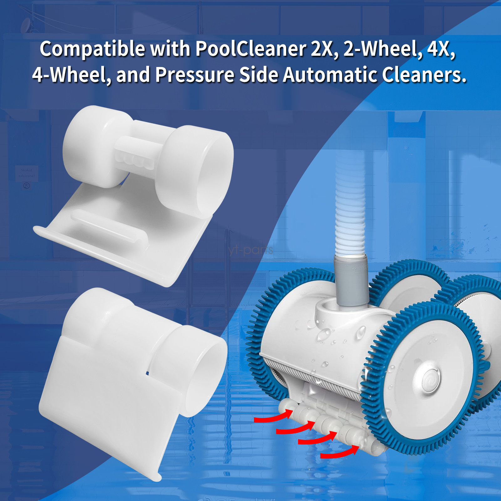 4*Front Skirt with Rollers Pool Cleaner For Hayward Poolvergnuegen 896584000-259