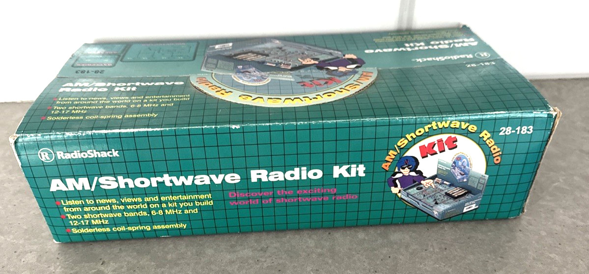 RadioShack AM/Shortwave Radio Kit 28-183 Untested Vintage