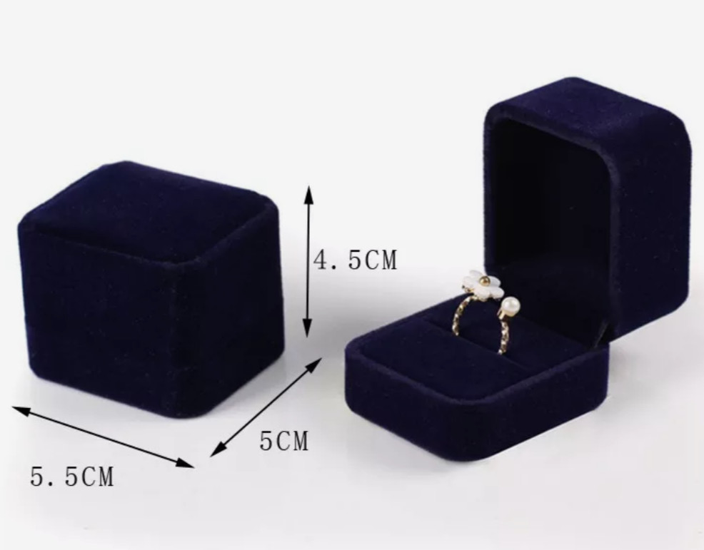 Stainless Steel Wedding Ring Set for Women Square Zirconia Size 8