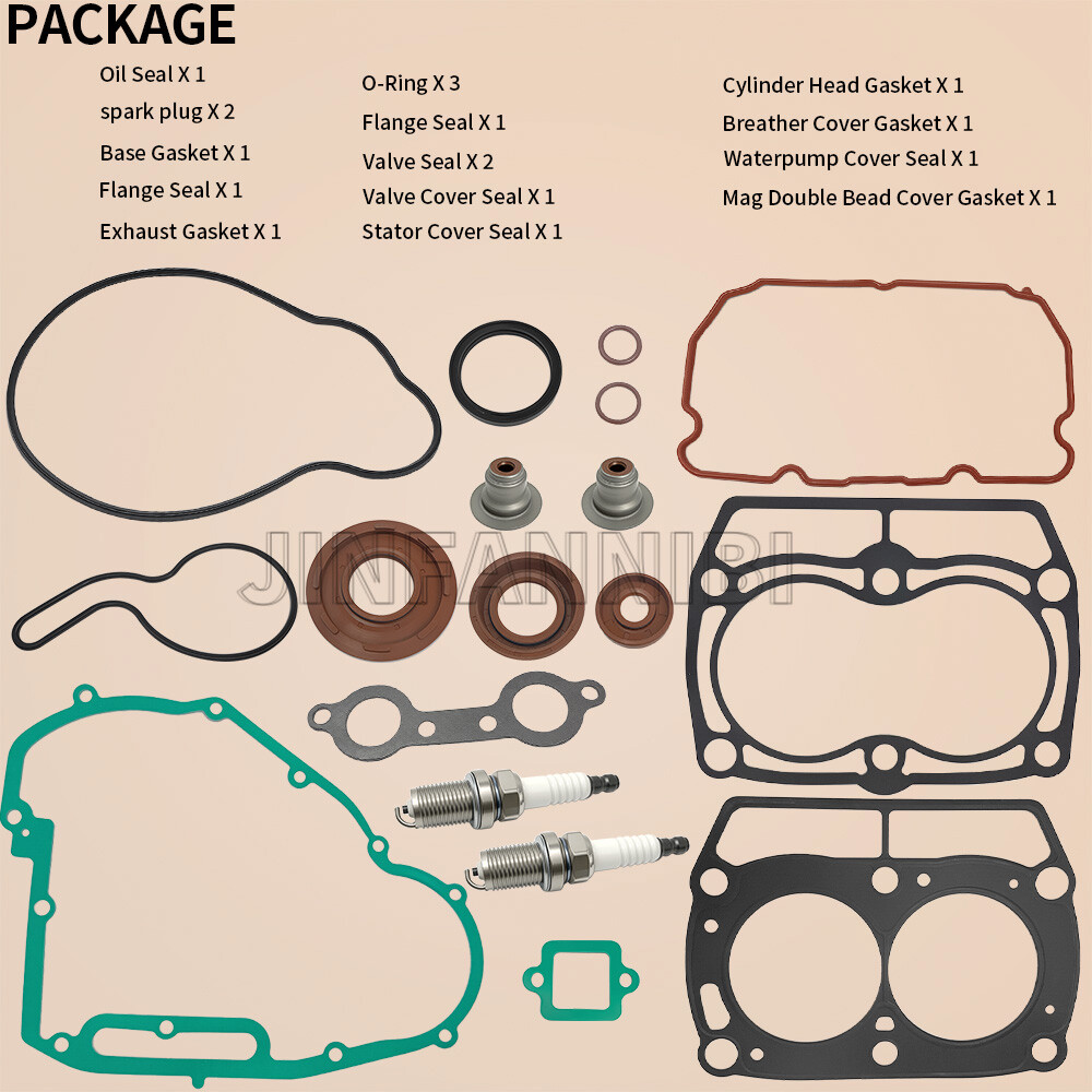 Top End Cylinder Gasket Kit & Spark Plug for Polaris RZR 800 RZR S 800 2011-2014