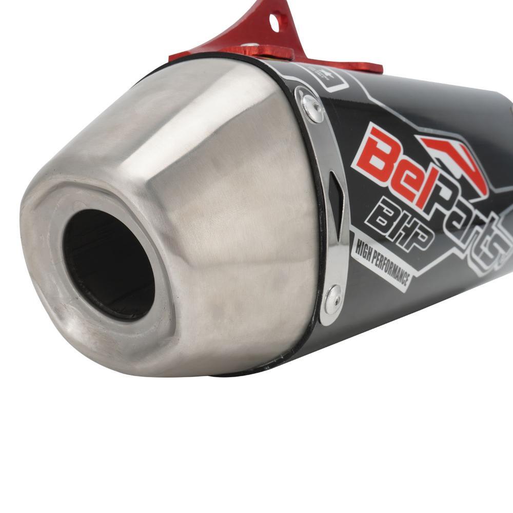 Exhaust Pipe Motorcycle Muffler Pipe Full Kit for CRF150F CRF230F 2003-2017 Red