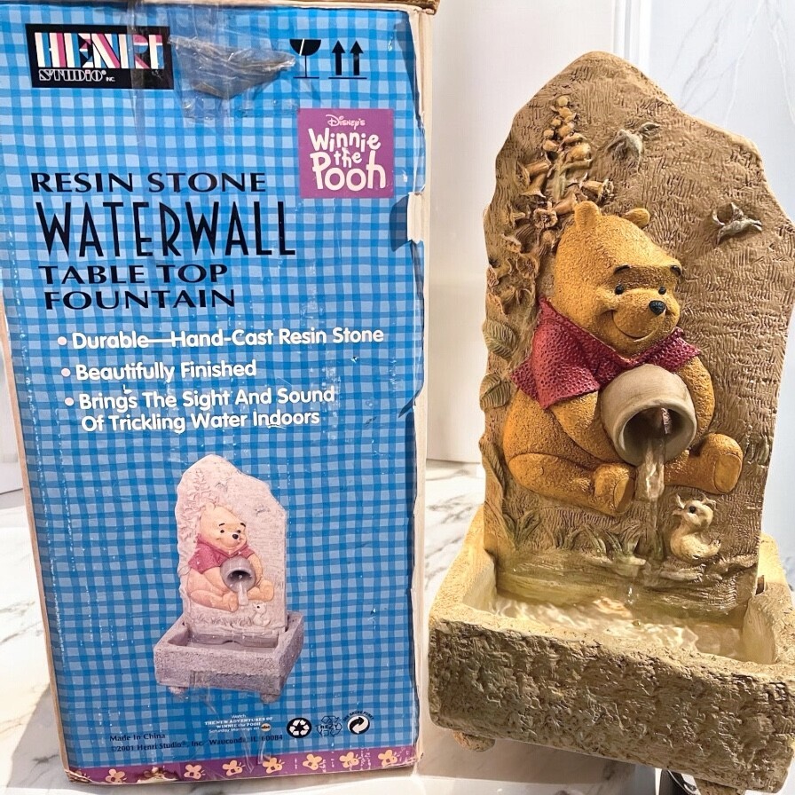 Henri Studio Disney Winnie the Pooh Tabletop Fountain New