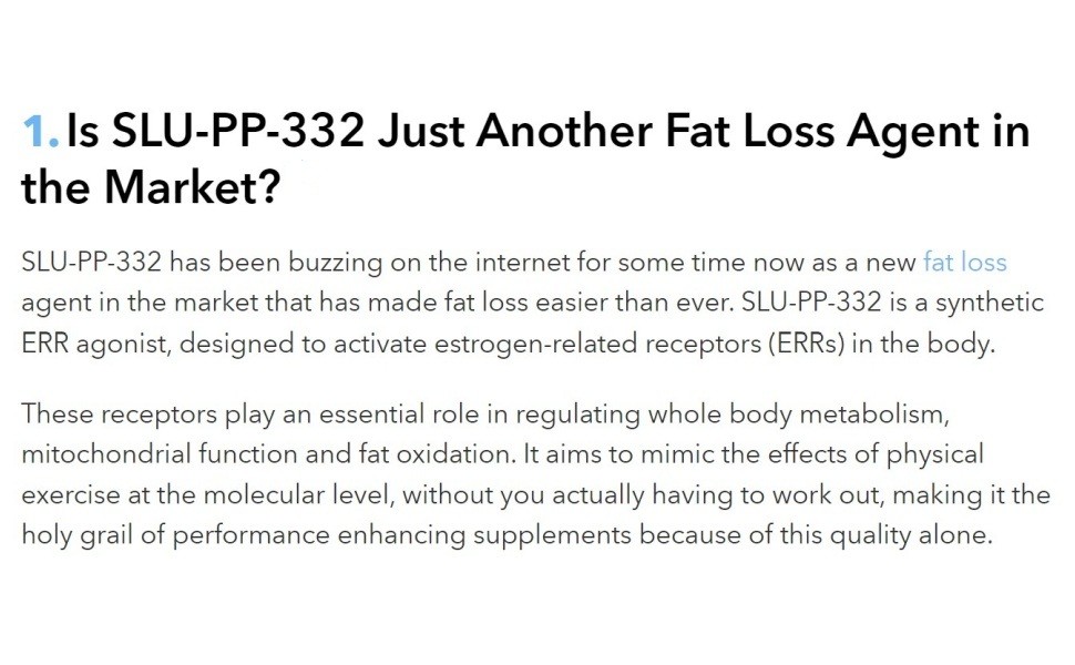 SLU,PP,332, Purity 99% Min, 5g/10g/25g