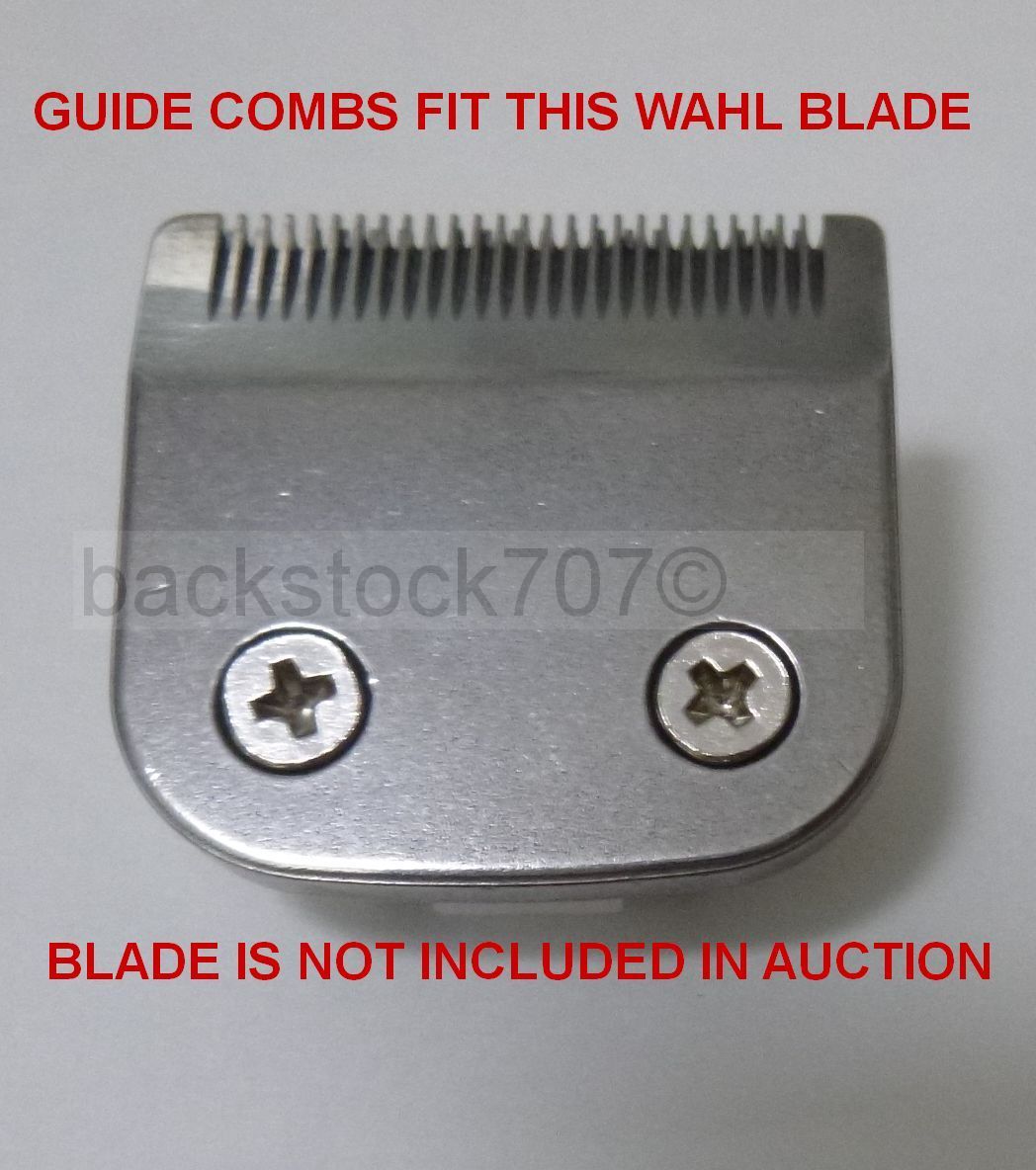 New Genuine Wahl OEM 3 Piece Beard Stubble Trimmer Guide Comb Set 9888L 9854L