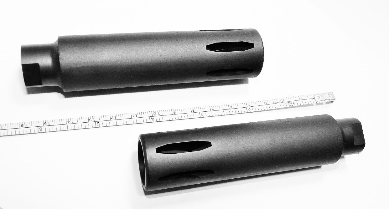 Muzzle Brake / Device, XM177 STYLE, VIETNAM ERA, 4.34" L., 1/2-28, MADE IN USA!