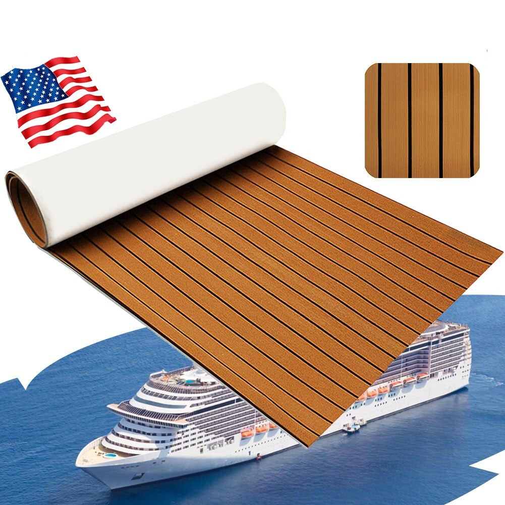 95in Deluxe EVA Foam Boat Marine Flooring Mat Faux Teak Decking Yacht Sheet Pad！