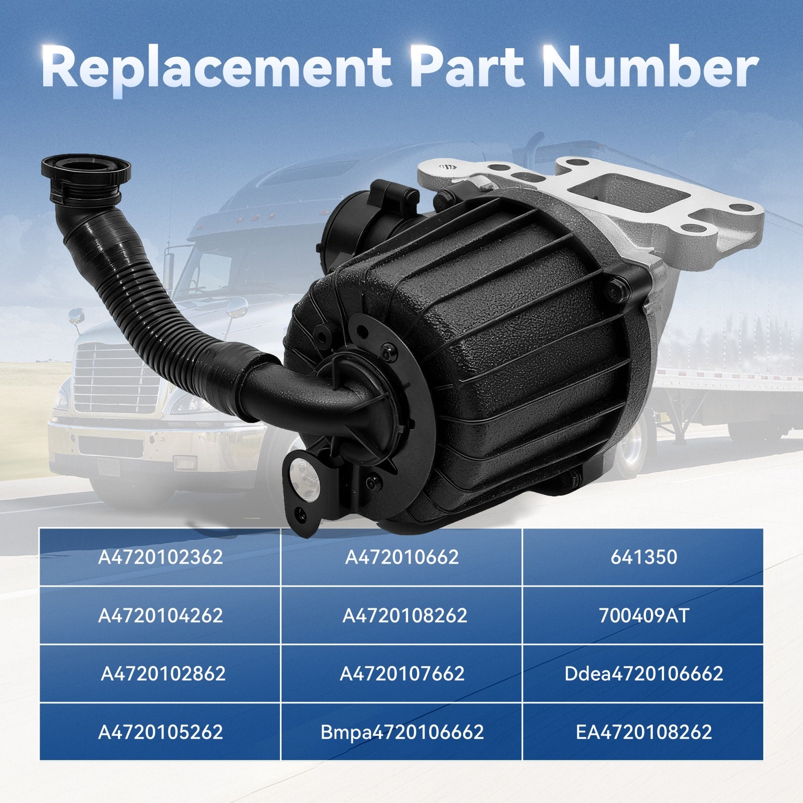 Crankcase Breather Oil Separator For Freightliner For Detroit DD15 DD13 Engine