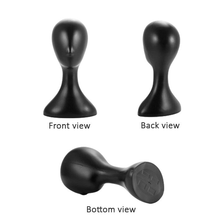 Female Plastic Mannequin Head Model Wig Hair Display Stand for Practicing Model