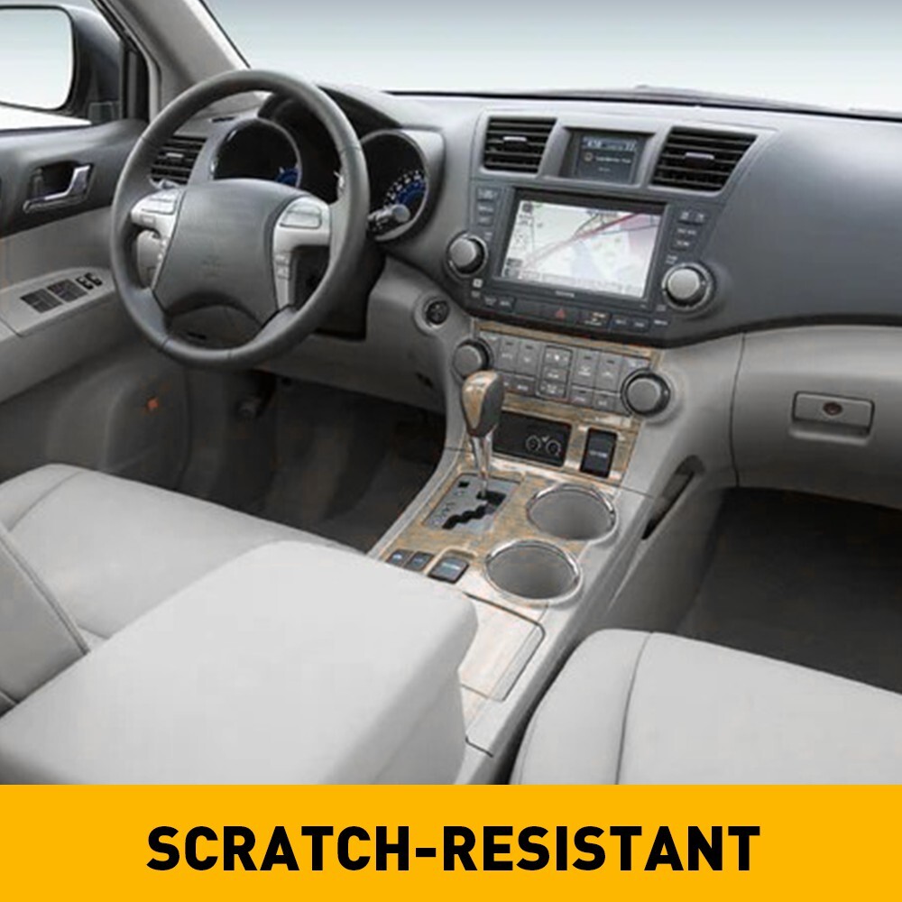 Fits 2008-2013 Toyota Highlander Leather Center Console Lid Armrest Cover Gray D