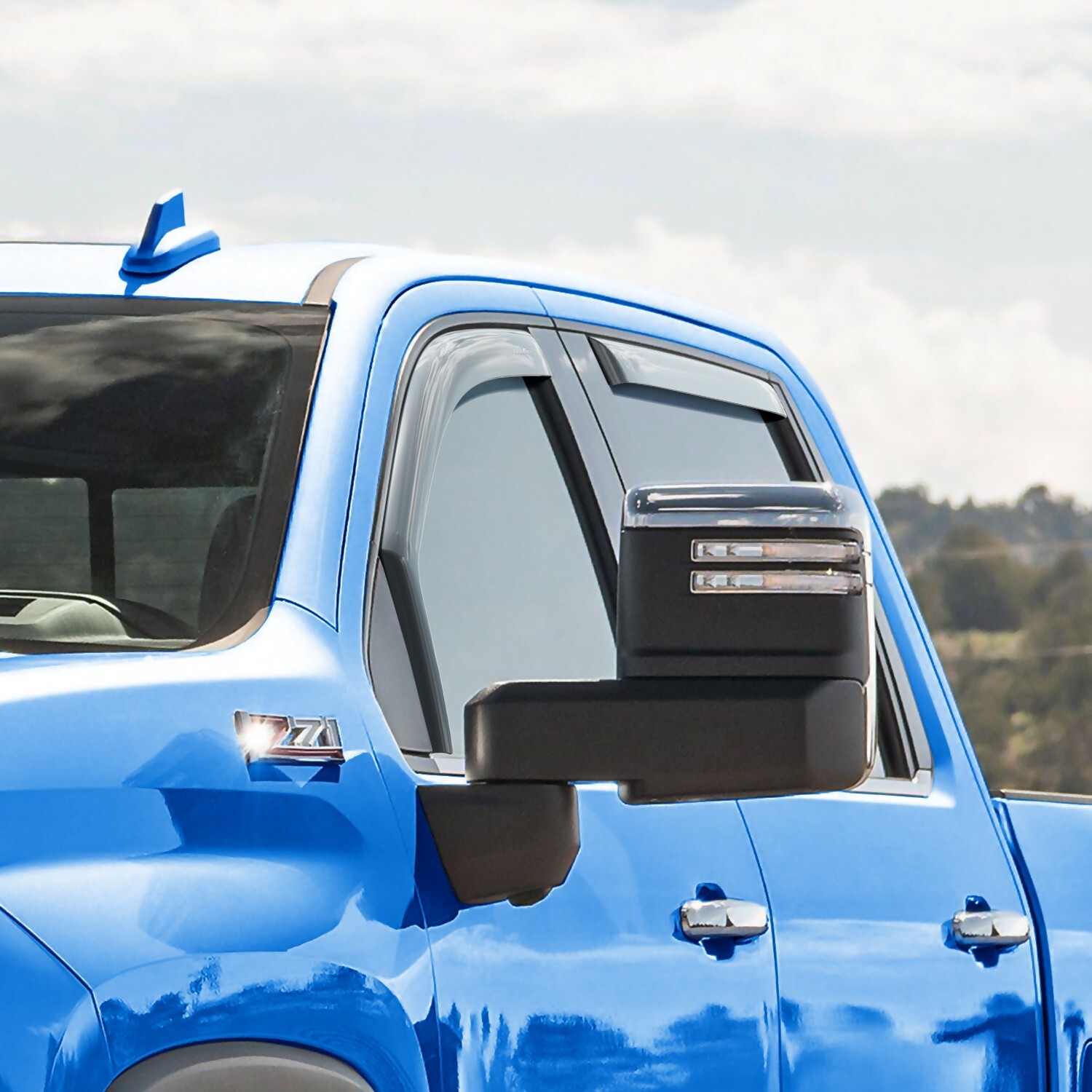 Rain Guards Vent Visors Shade for 20-24 Chevy Silverado Crew Cab 2500/3500