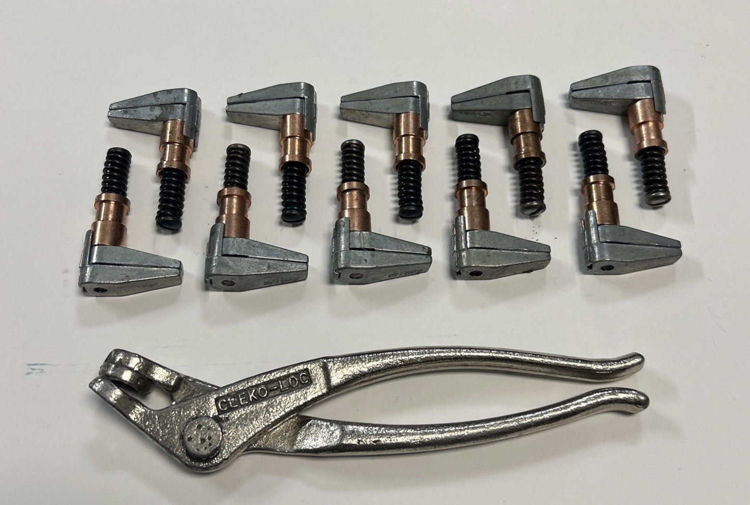 Side Grip Fasteners Clamps 1" reach with Plier Cleco Wedgelock Kwik loc  11pcs