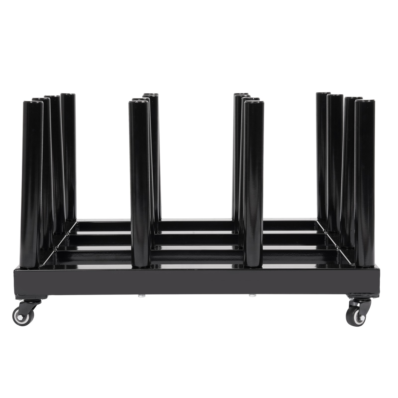 1200LBS Vinyl Cart Mobile Media Rack w/ Casters 16 Rolls Digital Media Storage
