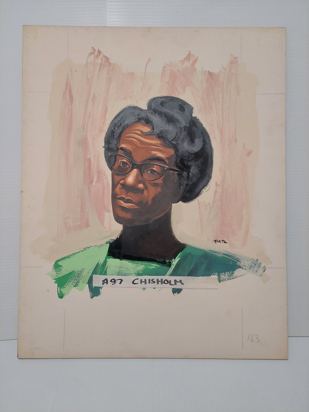 FORTE Original Painting Shirley Chisholm 1st African American Woman US Congress