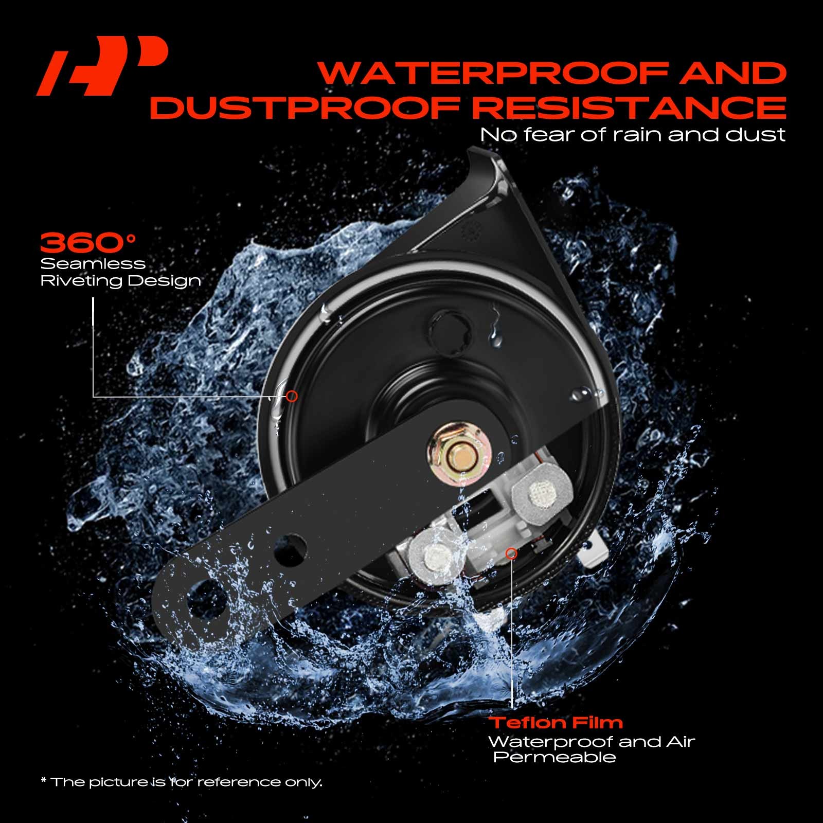 A-Premium 1 Set Car Snail Horn w/ 2 Connectors for Hyundai Elantra Sonata Kia