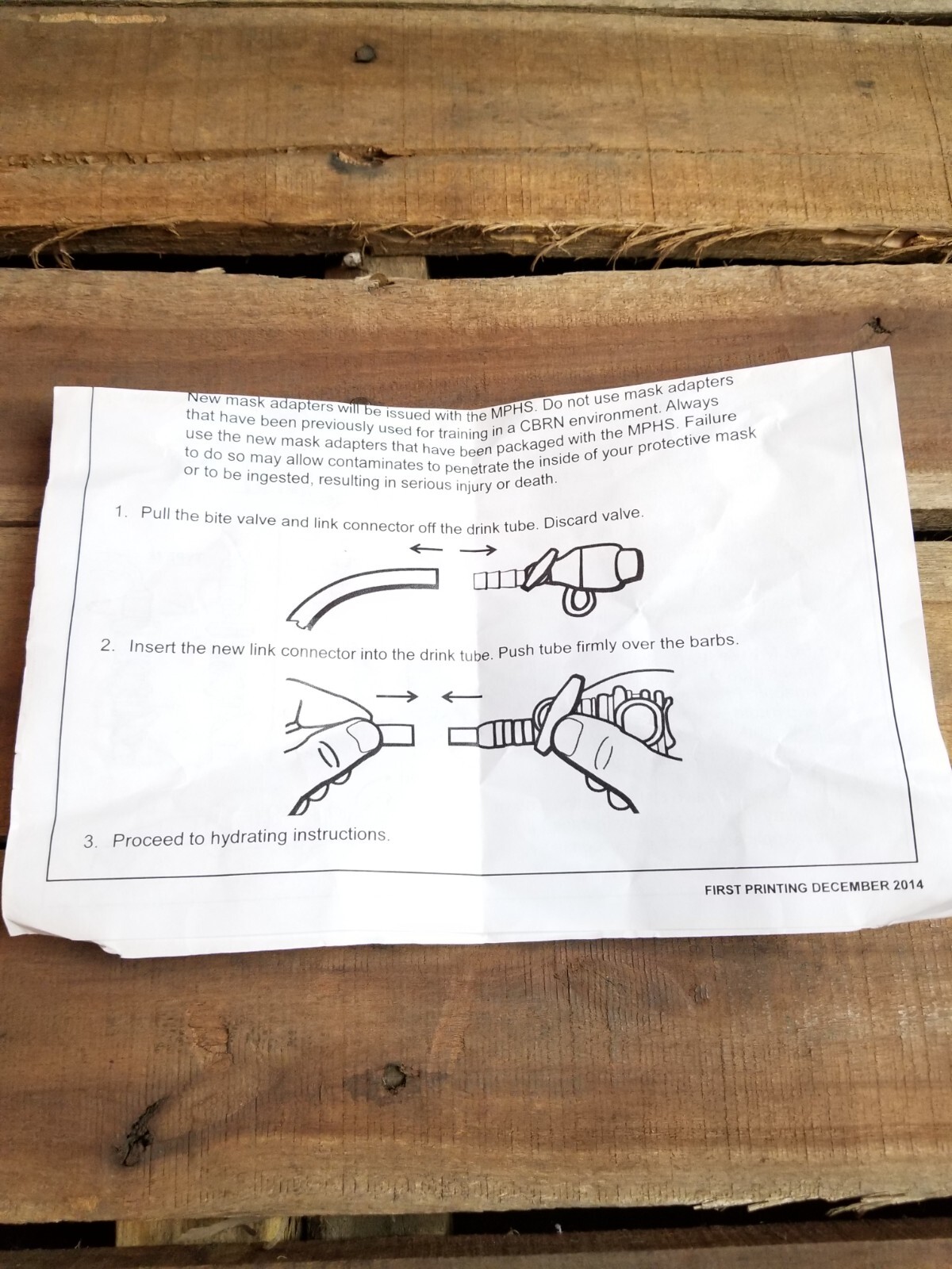 US Military Camelbak Type-2 Hydration System Valve Kit / Cover / Bite Valve NIB