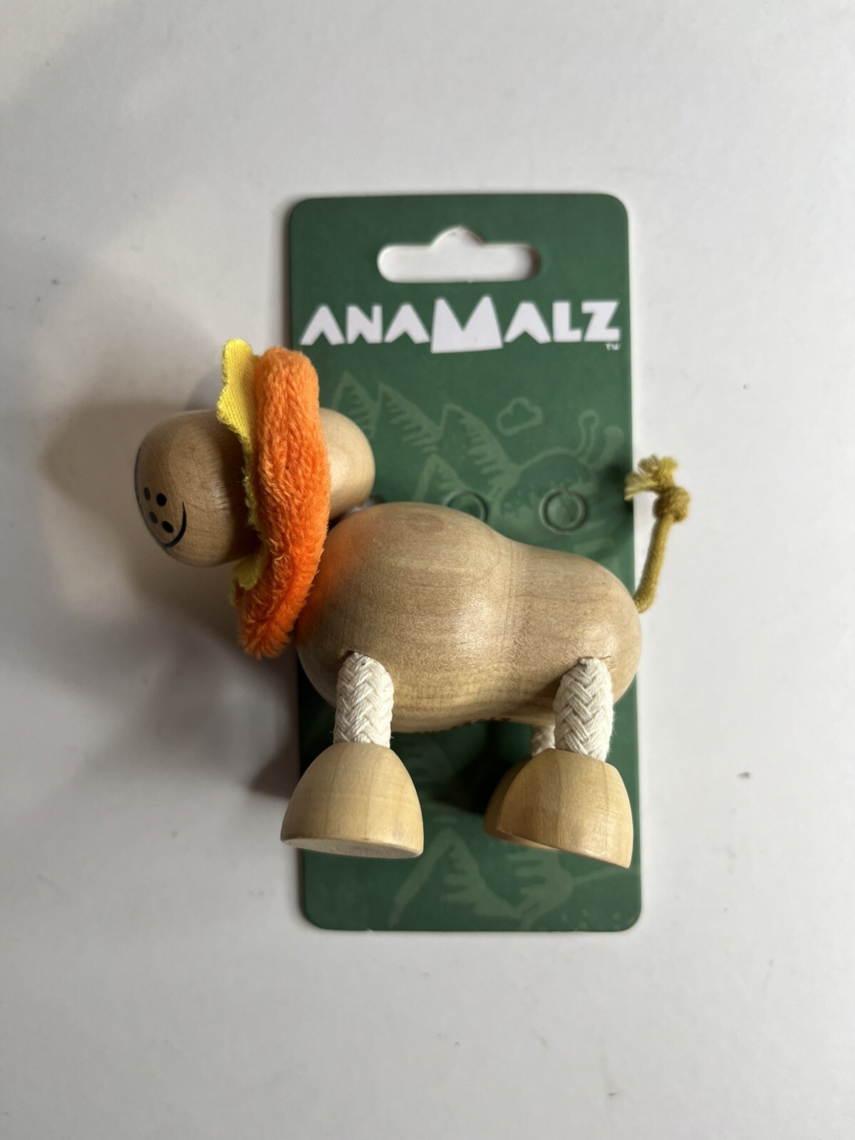 3 NEW ANAMALZ , Handmade, Wooden Poseable Animals. Donkey, Crocodile, Lion!
