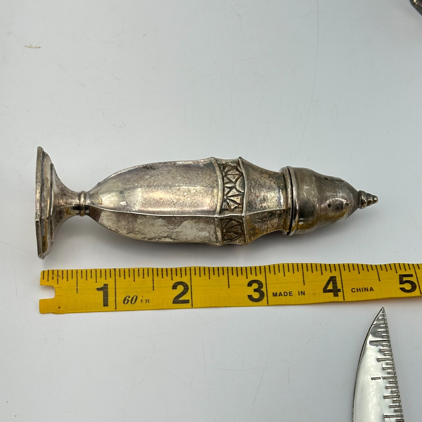 LAFRANCE 606 Silver Plated Salt And Pepper Shakers Vintage Art Deco Kitchen 4.5"