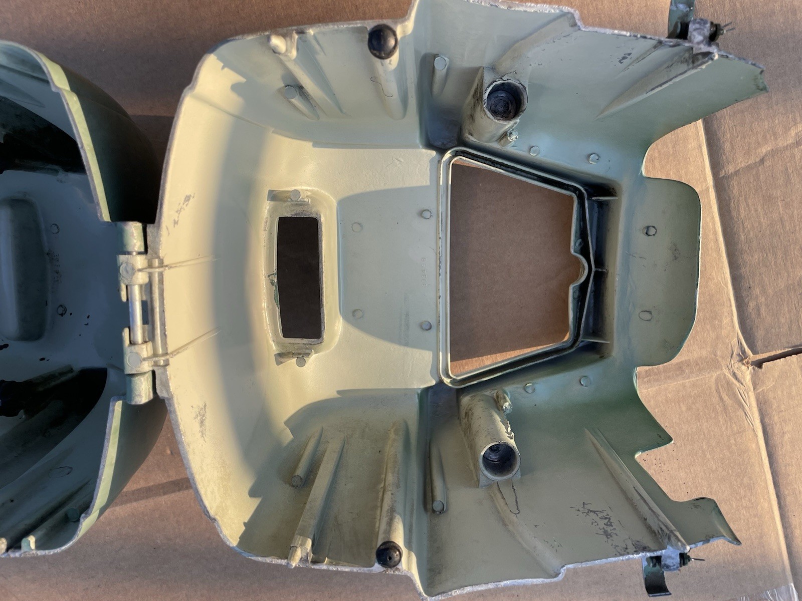 OMC Johnson 1955 5 1/2 HP CD12 Motor Hood Cowling