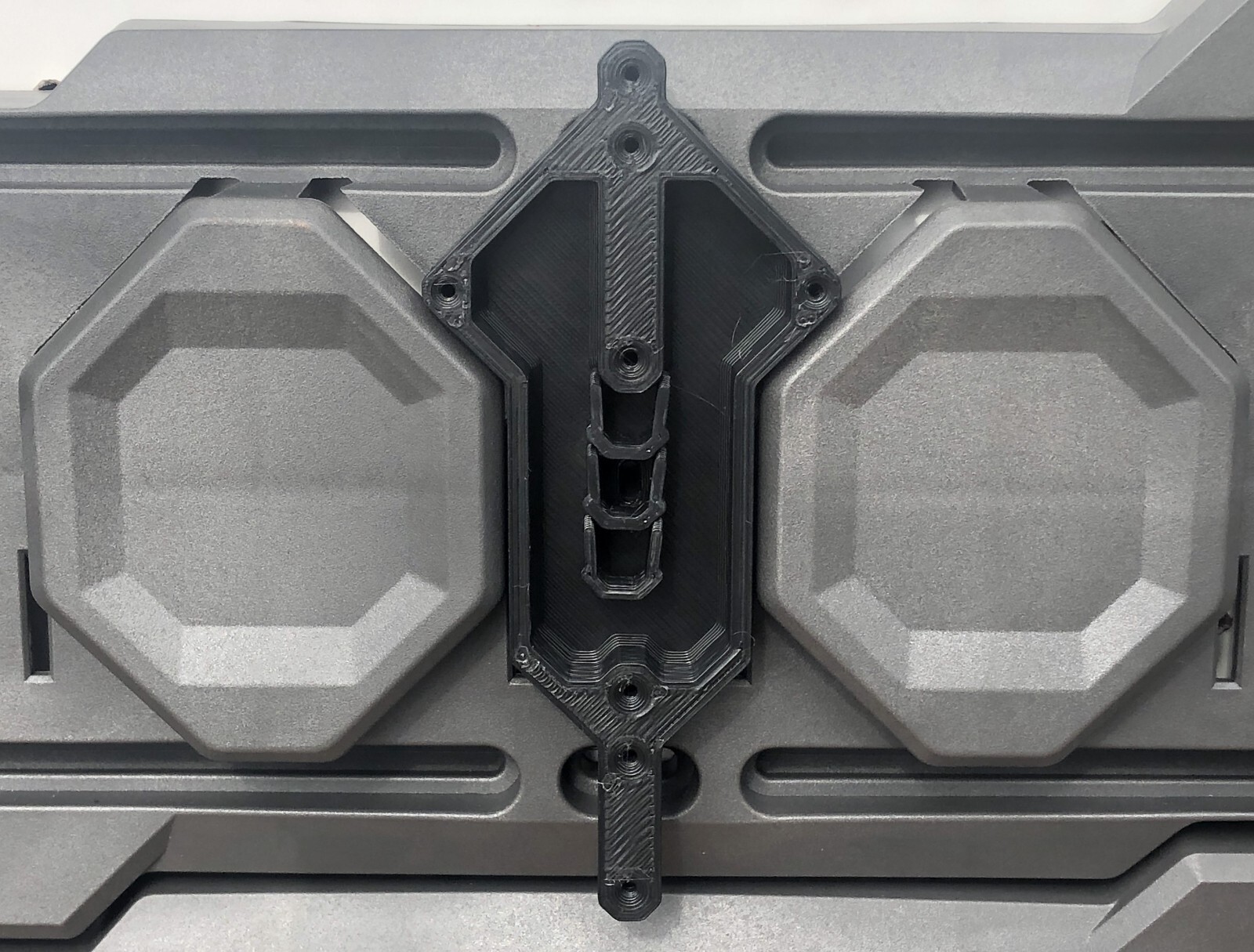 Small Ryobi Charger Holder for Ryobi Link Wall Rail garage organizer w/wire clip