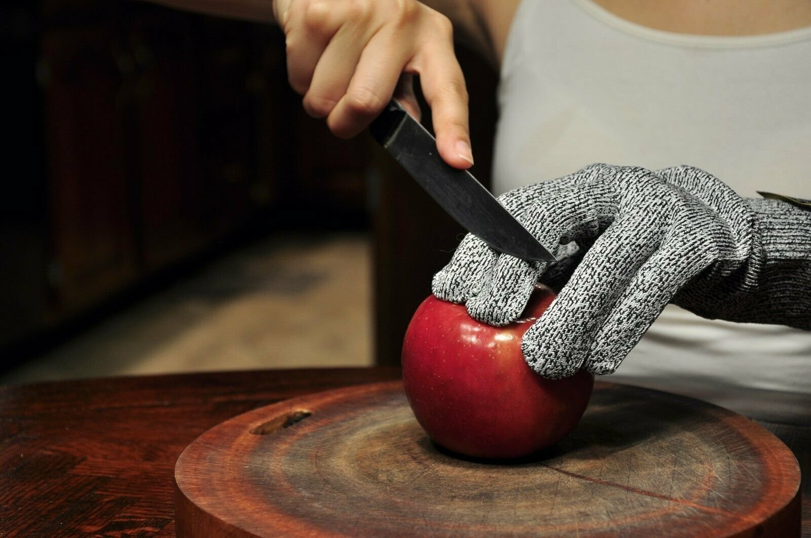 G & F 57100 CutSHIELD Classic Kitchen Cut & Slash Resistant Gloves, Grey, 1 Pair