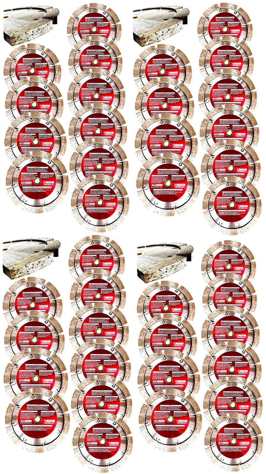 4" Diamond Tuckpointing Grinding Blade .250" Thick 10mm Segment Height