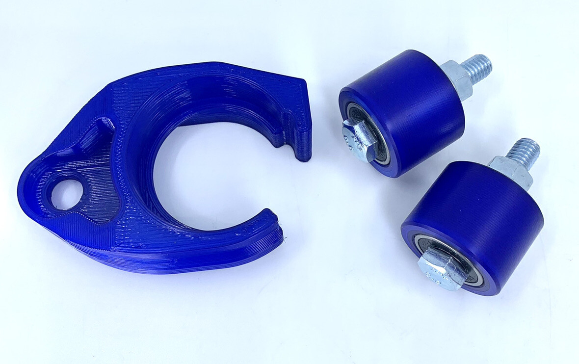 Yamaha YFZ450 Chain Guide Slider Roller Set Kit Blue (2004-2013) 5TG-22151-00-00
