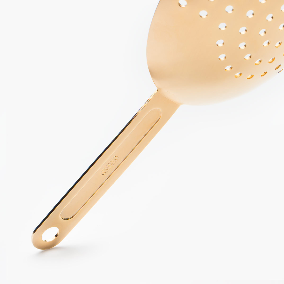 Gold Cocktail Julep Strainer - Yukiwa / Stainless Steel / Made in Japan