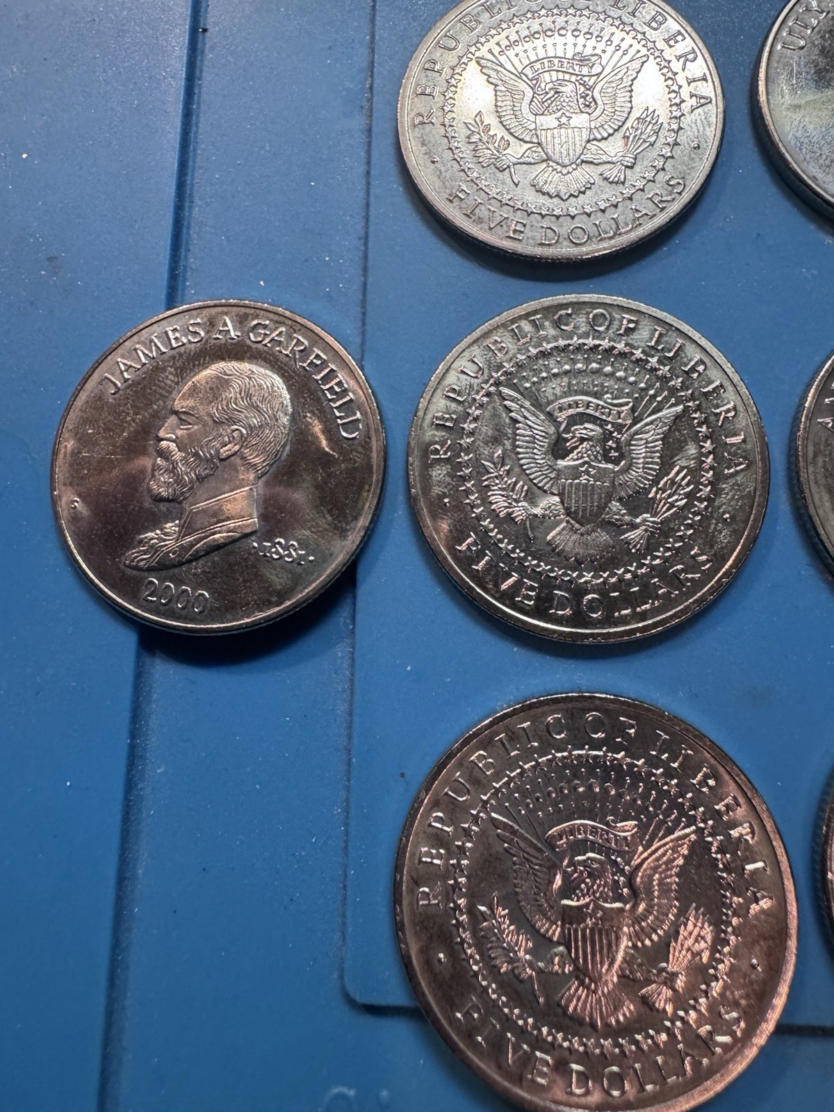 Set of 16 Liberia $5 Presidential Coins (2000) – U.S. Presidents – BU