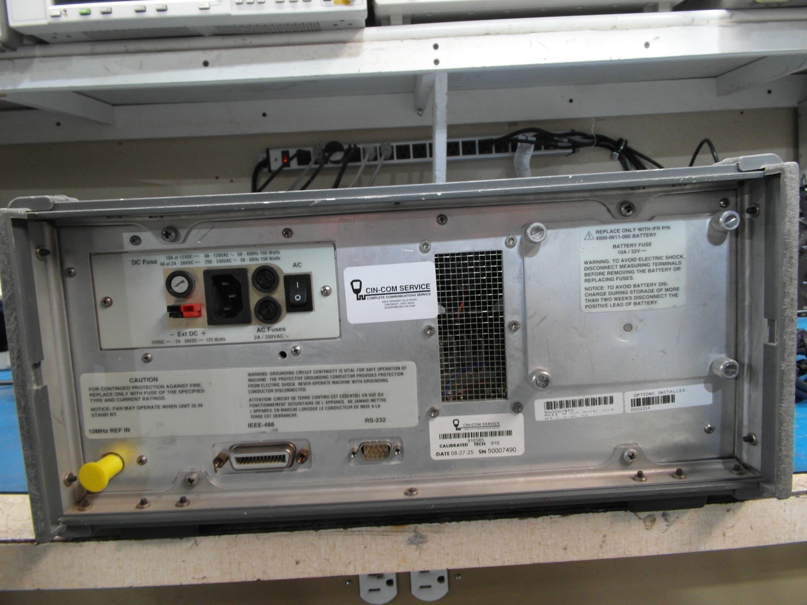 Aeroflex IFR COM-120B Communication Service Monitor CALIBRATED LOADED READ