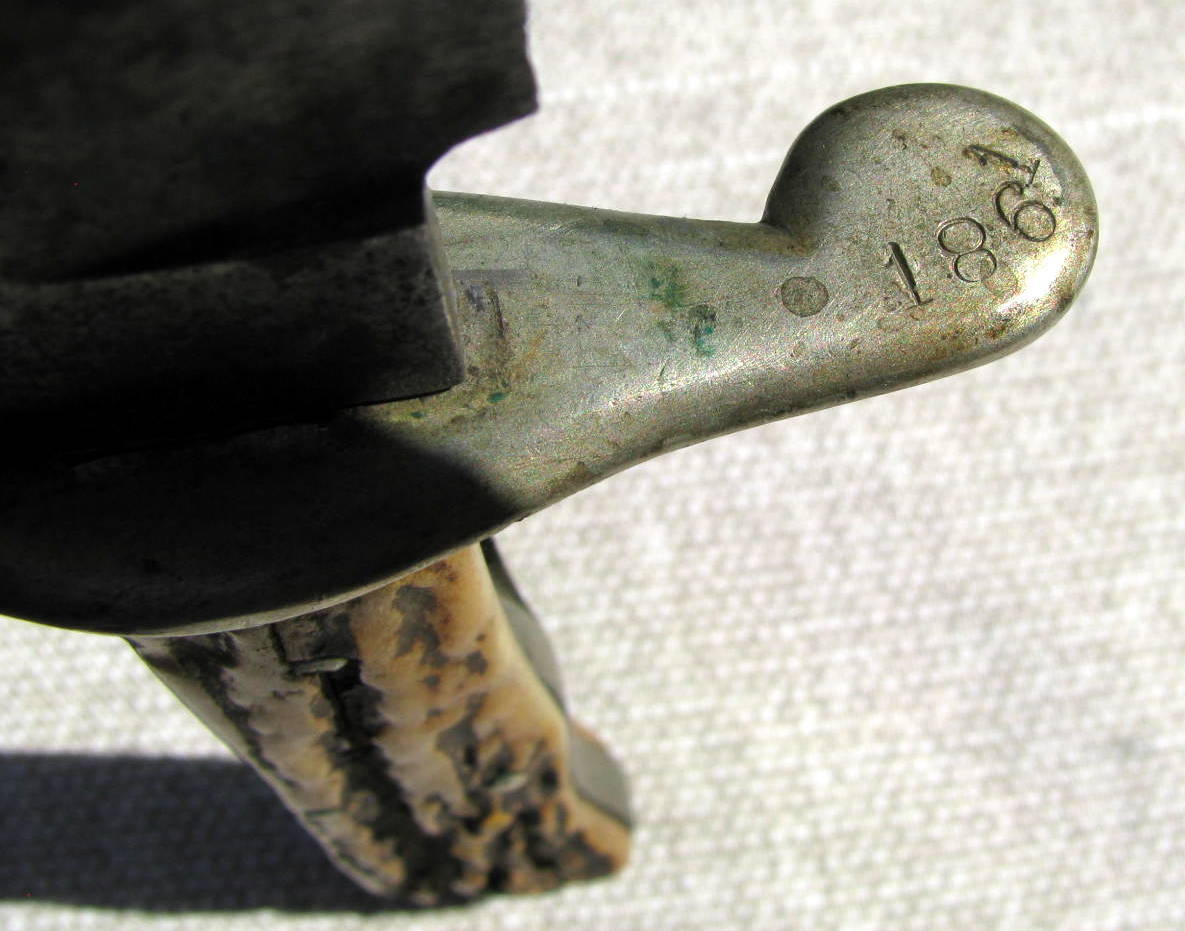 IXL 9 INCH STAG CIVIL WAR SIEGE OF VICKSBURG MISS. JULY 4,1863 BOWIE KNIFE