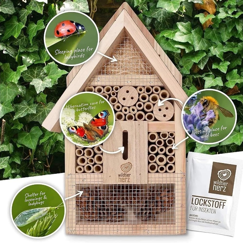 Wildtier Herz Insect Hotel -- FREE GROUND SHIPPING!