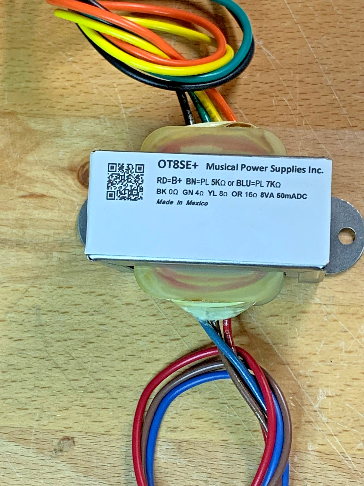 OT8SE-PLUS- Single Ended Tube Output Transformer 5K/7K: 4/8/16 Ohm 8VA 50mADC