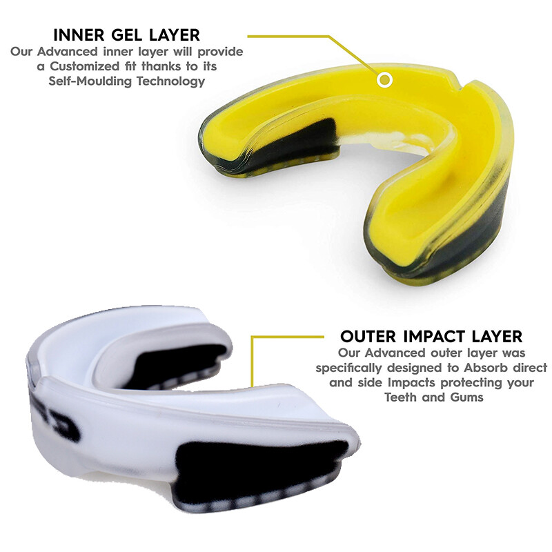 Gel Gum Mouth Guard Shield Teeth Grinding Boxing MMA Sports MouthPiece Battle US